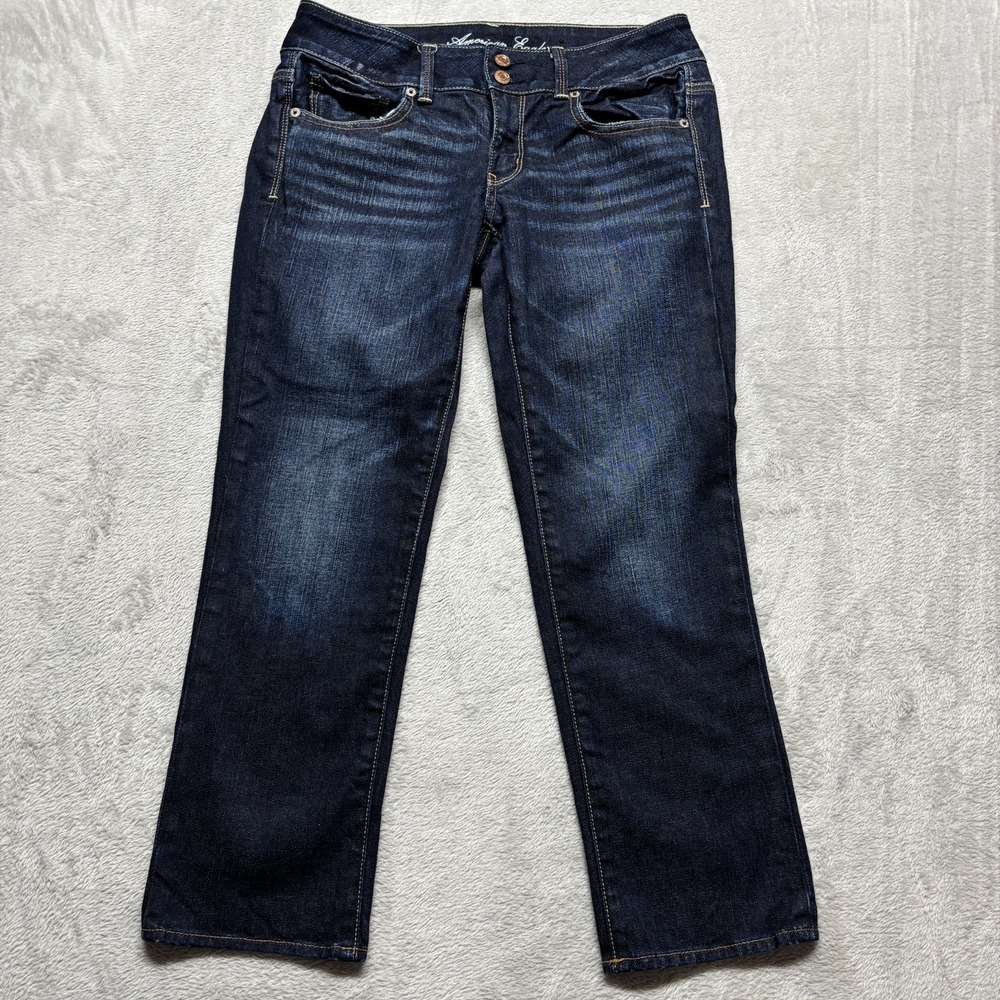 American Eagle Outfitters Jeans Stretch The Artist Cropped Womens Size 6‎ 30x25